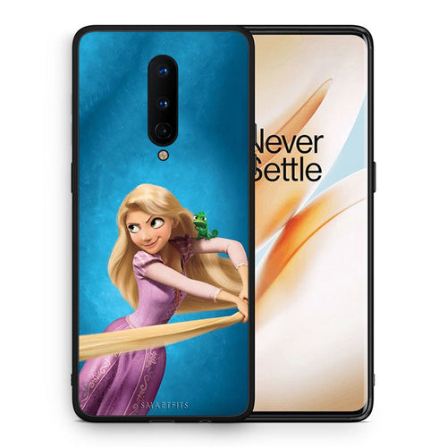 Θήκη Αγίου Βαλεντίνου OnePlus 8 Tangled 2 από τη Smartfits με σχέδιο στο πίσω μέρος και μαύρο περίβλημα | OnePlus 8 Tangled 2 case with colorful back and black bezels
