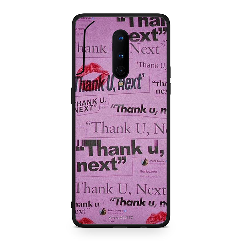 OnePlus 8 Thank You Next Θήκη Αγίου Βαλεντίνου από τη Smartfits με σχέδιο στο πίσω μέρος και μαύρο περίβλημα | Smartphone case with colorful back and black bezels by Smartfits