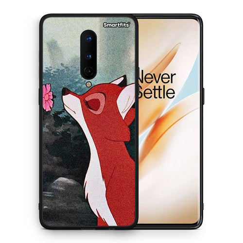 Θήκη OnePlus 8 Tod And Vixey Love 2 από τη Smartfits με σχέδιο στο πίσω μέρος και μαύρο περίβλημα | OnePlus 8 Tod And Vixey Love 2 case with colorful back and black bezels