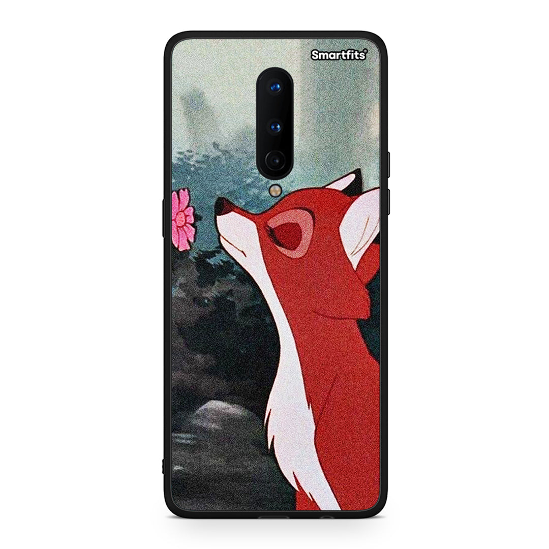 OnePlus 8 Tod And Vixey Love 2 θήκη από τη Smartfits με σχέδιο στο πίσω μέρος και μαύρο περίβλημα | Smartphone case with colorful back and black bezels by Smartfits