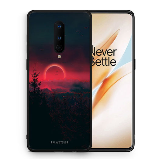 Θήκη OnePlus 8 Sunset Tropic από τη Smartfits με σχέδιο στο πίσω μέρος και μαύρο περίβλημα | OnePlus 8 Sunset Tropic case with colorful back and black bezels
