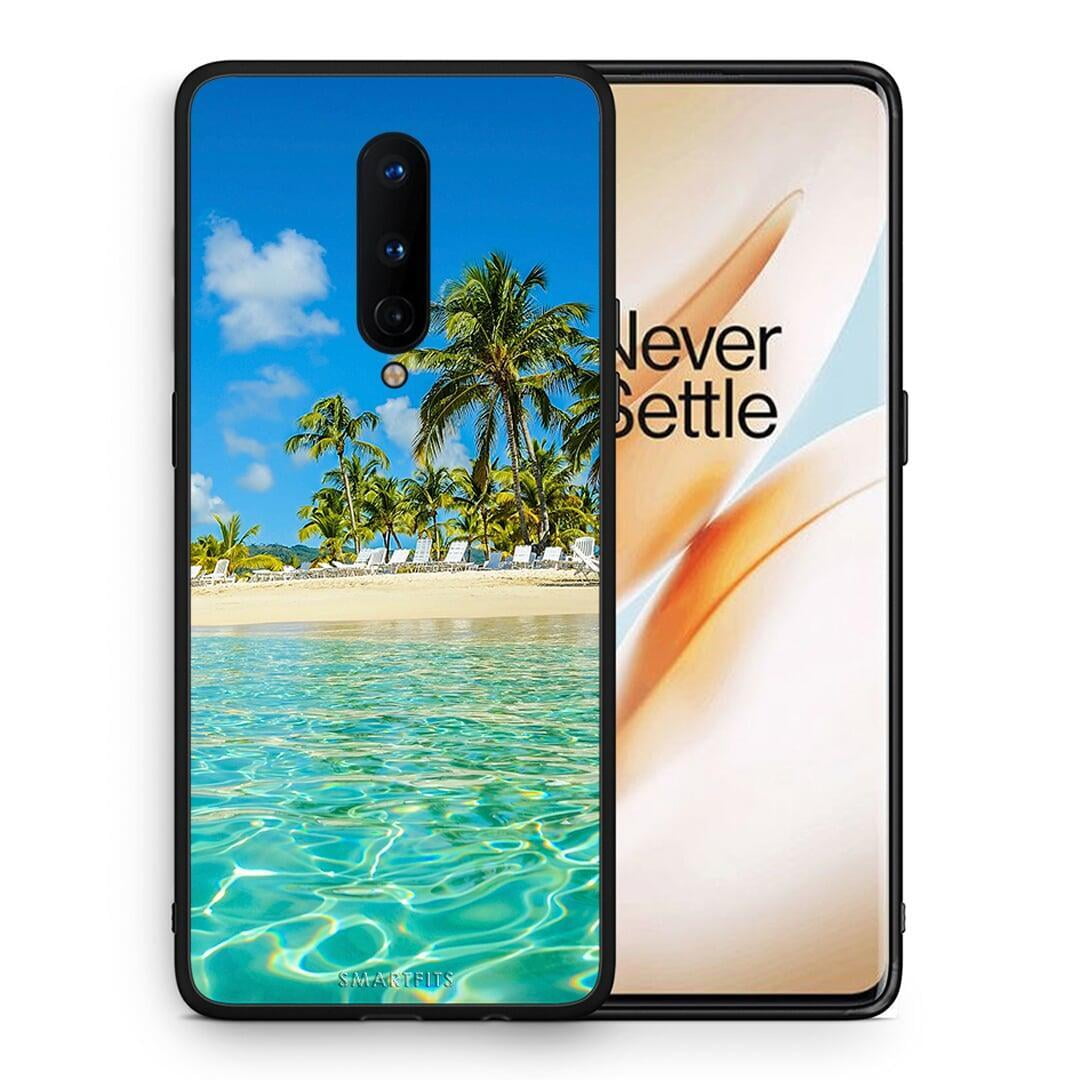 Θήκη OnePlus 8 Tropical Vibes από τη Smartfits με σχέδιο στο πίσω μέρος και μαύρο περίβλημα | OnePlus 8 Tropical Vibes case with colorful back and black bezels