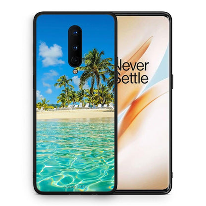 Θήκη OnePlus 8 Tropical Vibes από τη Smartfits με σχέδιο στο πίσω μέρος και μαύρο περίβλημα | OnePlus 8 Tropical Vibes case with colorful back and black bezels