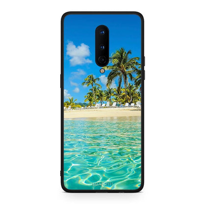 OnePlus 8 Tropical Vibes Θήκη από τη Smartfits με σχέδιο στο πίσω μέρος και μαύρο περίβλημα | Smartphone case with colorful back and black bezels by Smartfits