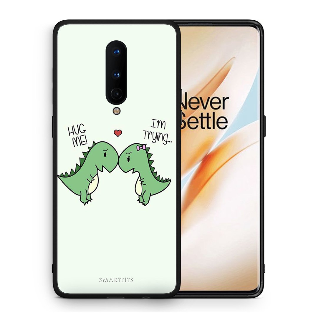 Θήκη OnePlus 8 Rex Valentine από τη Smartfits με σχέδιο στο πίσω μέρος και μαύρο περίβλημα | OnePlus 8 Rex Valentine case with colorful back and black bezels