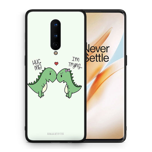 Θήκη OnePlus 8 Rex Valentine από τη Smartfits με σχέδιο στο πίσω μέρος και μαύρο περίβλημα | OnePlus 8 Rex Valentine case with colorful back and black bezels