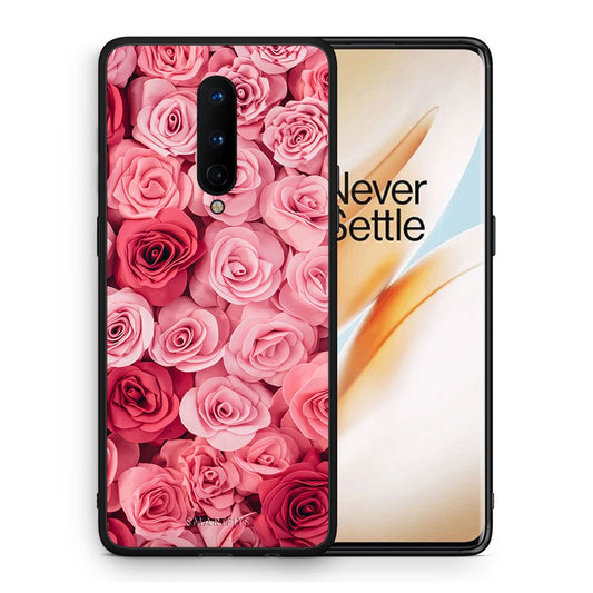 Θήκη OnePlus 8 RoseGarden Valentine από τη Smartfits με σχέδιο στο πίσω μέρος και μαύρο περίβλημα | OnePlus 8 RoseGarden Valentine case with colorful back and black bezels