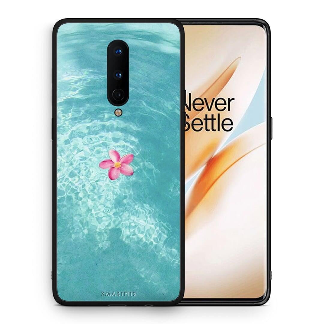 Θήκη OnePlus 8 Water Flower από τη Smartfits με σχέδιο στο πίσω μέρος και μαύρο περίβλημα | OnePlus 8 Water Flower case with colorful back and black bezels