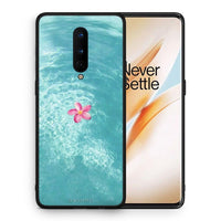 Thumbnail for Θήκη OnePlus 8 Water Flower από τη Smartfits με σχέδιο στο πίσω μέρος και μαύρο περίβλημα | OnePlus 8 Water Flower case with colorful back and black bezels