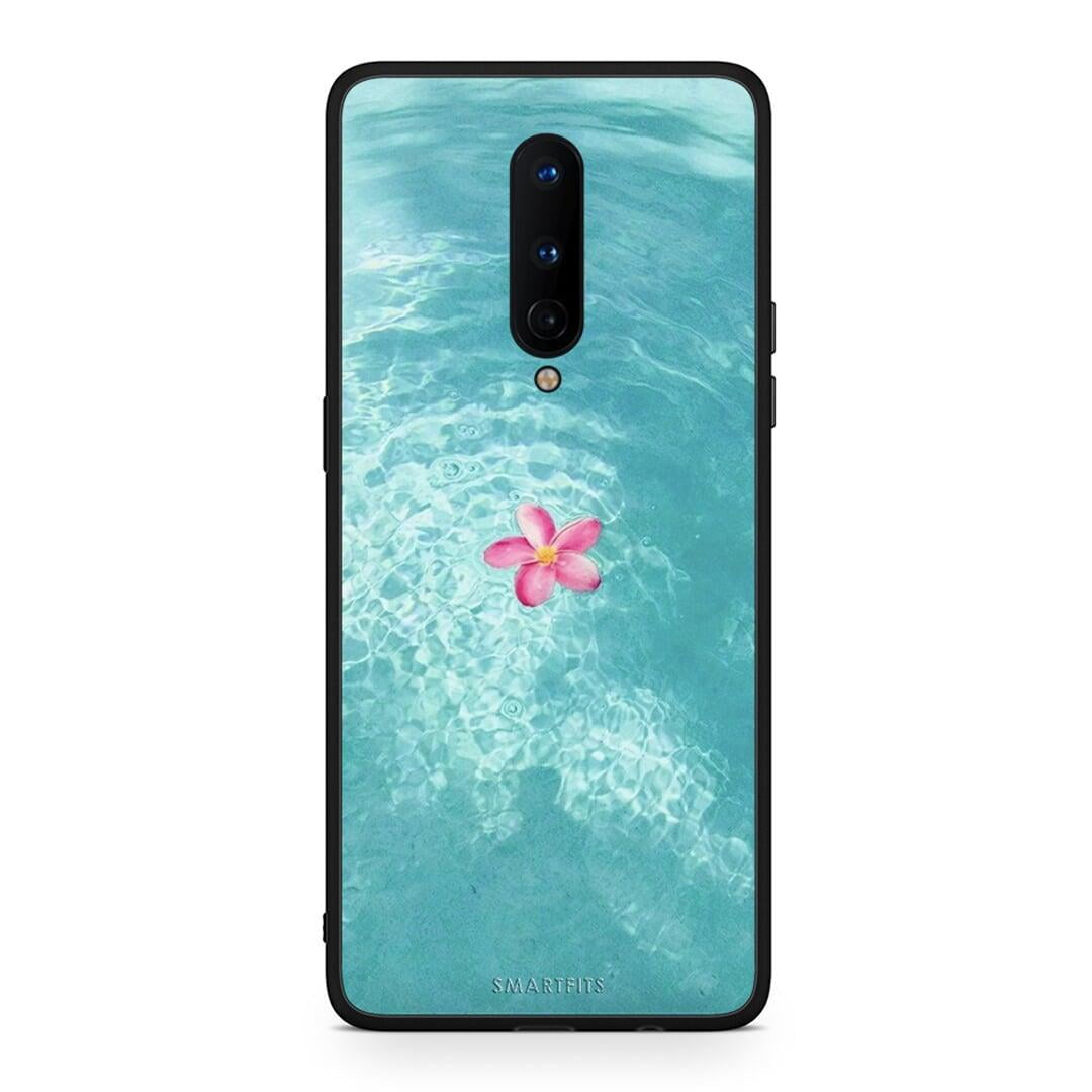 OnePlus 8 Water Flower Θήκη από τη Smartfits με σχέδιο στο πίσω μέρος και μαύρο περίβλημα | Smartphone case with colorful back and black bezels by Smartfits