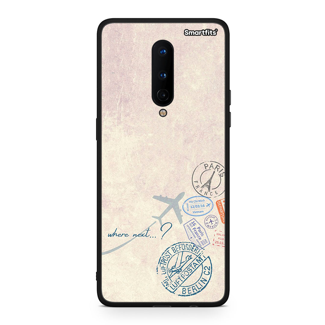 OnePlus 8 Where Next Θήκη από τη Smartfits με σχέδιο στο πίσω μέρος και μαύρο περίβλημα | Smartphone case with colorful back and black bezels by Smartfits