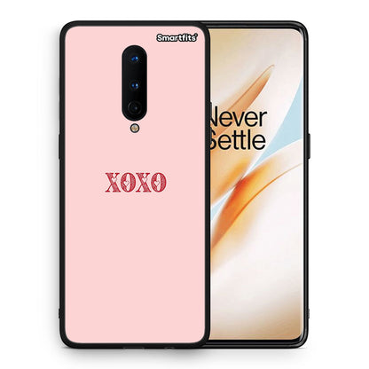 Θήκη OnePlus 8 XOXO Love από τη Smartfits με σχέδιο στο πίσω μέρος και μαύρο περίβλημα | OnePlus 8 XOXO Love case with colorful back and black bezels