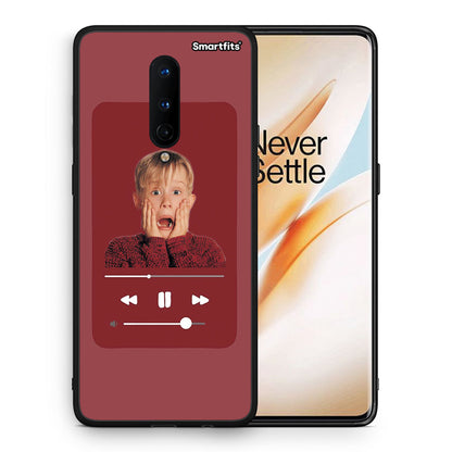 Θήκη OnePlus 8 Xmas Alone Music από τη Smartfits με σχέδιο στο πίσω μέρος και μαύρο περίβλημα | OnePlus 8 Xmas Alone Music case with colorful back and black bezels