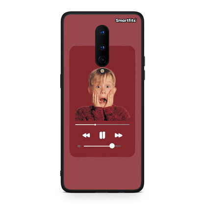 OnePlus 8 Xmas Alone Music θήκη από τη Smartfits με σχέδιο στο πίσω μέρος και μαύρο περίβλημα | Smartphone case with colorful back and black bezels by Smartfits