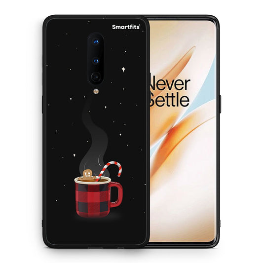 Θήκη OnePlus 8 Xmas Bathing από τη Smartfits με σχέδιο στο πίσω μέρος και μαύρο περίβλημα | OnePlus 8 Xmas Bathing case with colorful back and black bezels