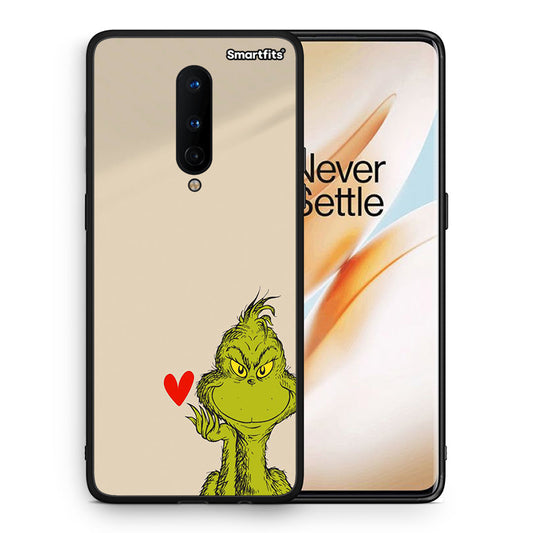 Θήκη OnePlus 8 Xmas Grinch από τη Smartfits με σχέδιο στο πίσω μέρος και μαύρο περίβλημα | OnePlus 8 Xmas Grinch case with colorful back and black bezels