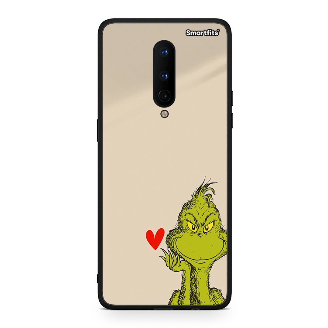 OnePlus 8 Xmas Grinch θήκη από τη Smartfits με σχέδιο στο πίσω μέρος και μαύρο περίβλημα | Smartphone case with colorful back and black bezels by Smartfits