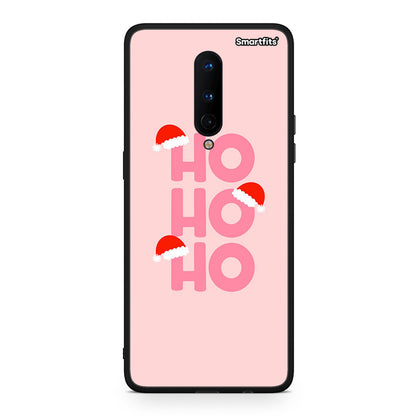 OnePlus 8 Xmas Ho Ho Ho θήκη από τη Smartfits με σχέδιο στο πίσω μέρος και μαύρο περίβλημα | Smartphone case with colorful back and black bezels by Smartfits