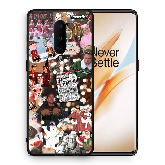 Θήκη OnePlus 8 Xmas Movies από τη Smartfits με σχέδιο στο πίσω μέρος και μαύρο περίβλημα | OnePlus 8 Xmas Movies case with colorful back and black bezels