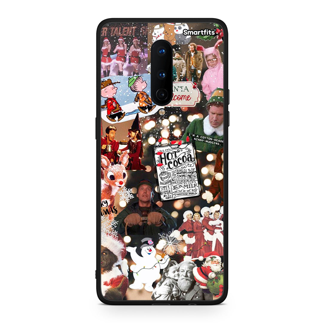 OnePlus 8 Xmas Movies θήκη από τη Smartfits με σχέδιο στο πίσω μέρος και μαύρο περίβλημα | Smartphone case with colorful back and black bezels by Smartfits