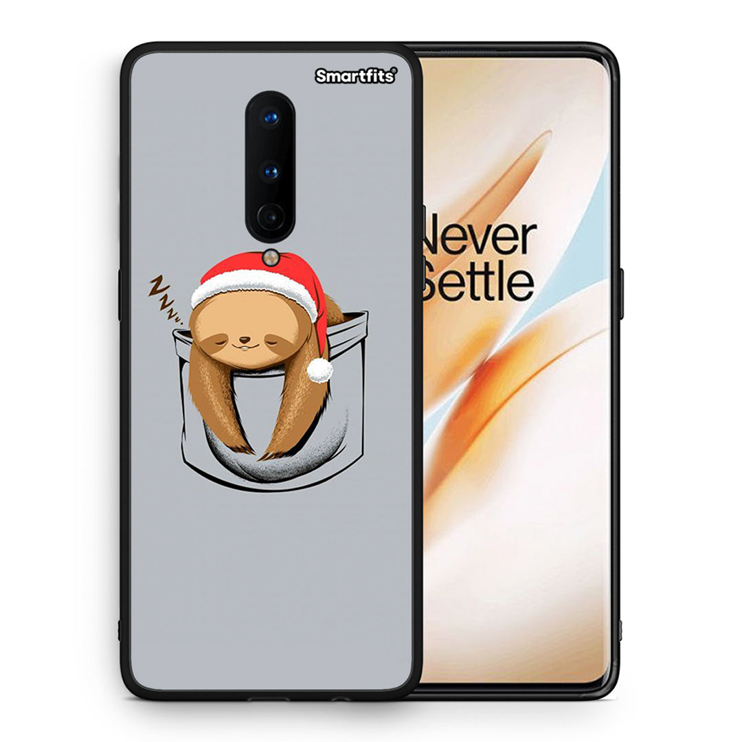 Θήκη OnePlus 8 Xmas Zzzz από τη Smartfits με σχέδιο στο πίσω μέρος και μαύρο περίβλημα | OnePlus 8 Xmas Zzzz case with colorful back and black bezels