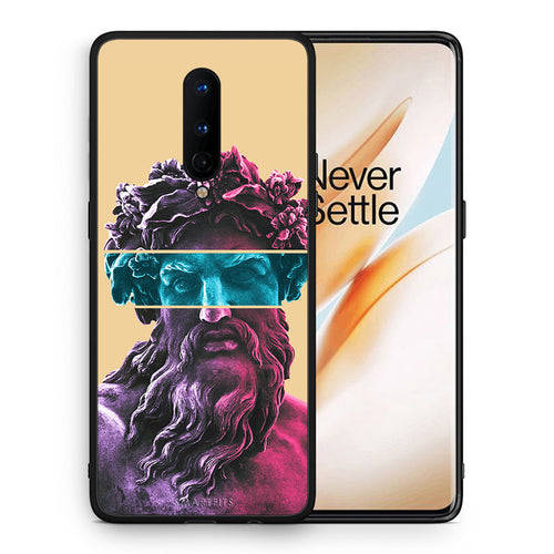 Θήκη Αγίου Βαλεντίνου OnePlus 8 Zeus Art από τη Smartfits με σχέδιο στο πίσω μέρος και μαύρο περίβλημα | OnePlus 8 Zeus Art case with colorful back and black bezels