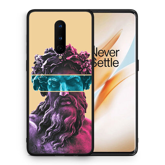 Θήκη Αγίου Βαλεντίνου OnePlus 8 Zeus Art από τη Smartfits με σχέδιο στο πίσω μέρος και μαύρο περίβλημα | OnePlus 8 Zeus Art case with colorful back and black bezels
