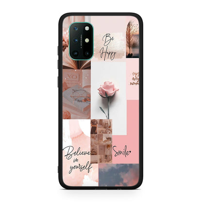 OnePlus 8T Aesthetic Collage θήκη από τη Smartfits με σχέδιο στο πίσω μέρος και μαύρο περίβλημα | Smartphone case with colorful back and black bezels by Smartfits