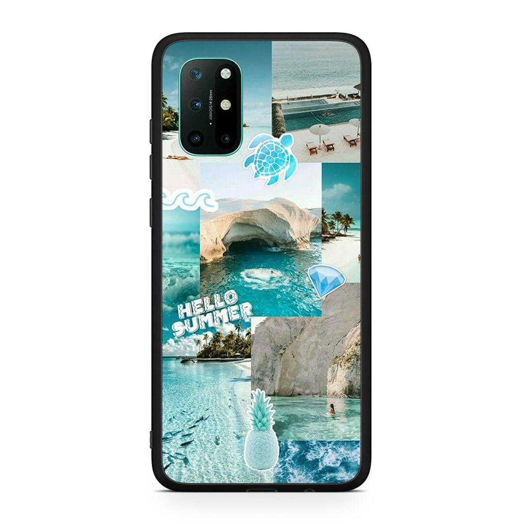 OnePlus 8T Aesthetic Summer Θήκη από τη Smartfits με σχέδιο στο πίσω μέρος και μαύρο περίβλημα | Smartphone case with colorful back and black bezels by Smartfits