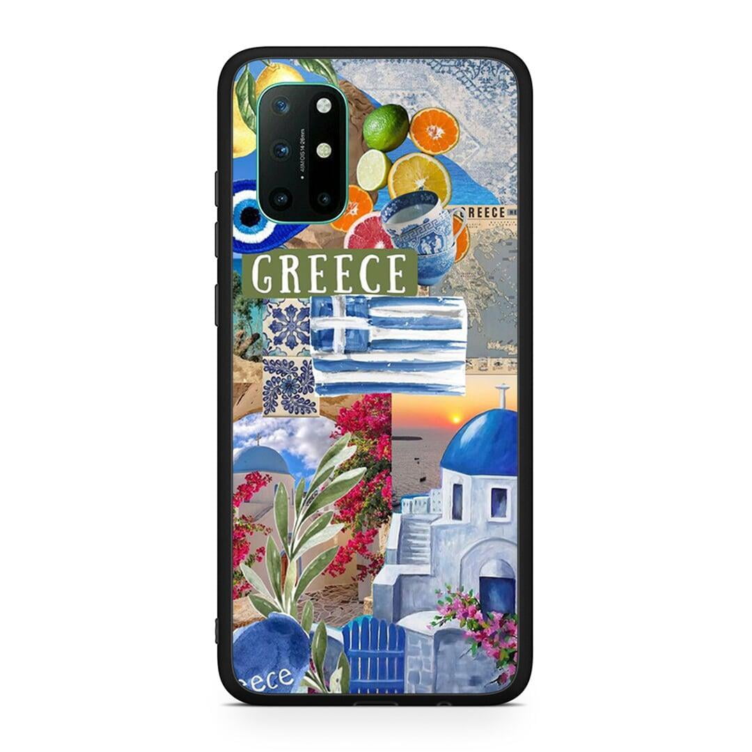 OnePlus 8T All Greek Θήκη από τη Smartfits με σχέδιο στο πίσω μέρος και μαύρο περίβλημα | Smartphone case with colorful back and black bezels by Smartfits