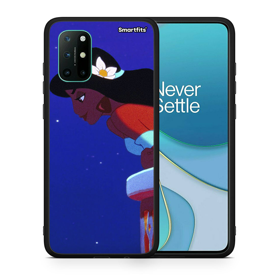 Θήκη OnePlus 8T Alladin And Jasmine Love 2 από τη Smartfits με σχέδιο στο πίσω μέρος και μαύρο περίβλημα | OnePlus 8T Alladin And Jasmine Love 2 case with colorful back and black bezels