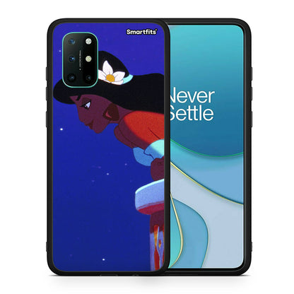 Θήκη OnePlus 8T Alladin And Jasmine Love 2 από τη Smartfits με σχέδιο στο πίσω μέρος και μαύρο περίβλημα | OnePlus 8T Alladin And Jasmine Love 2 case with colorful back and black bezels