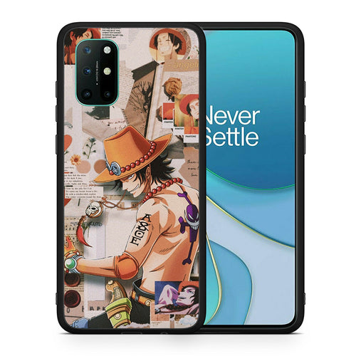 Θήκη OnePlus 8T Anime Collage από τη Smartfits με σχέδιο στο πίσω μέρος και μαύρο περίβλημα | OnePlus 8T Anime Collage case with colorful back and black bezels