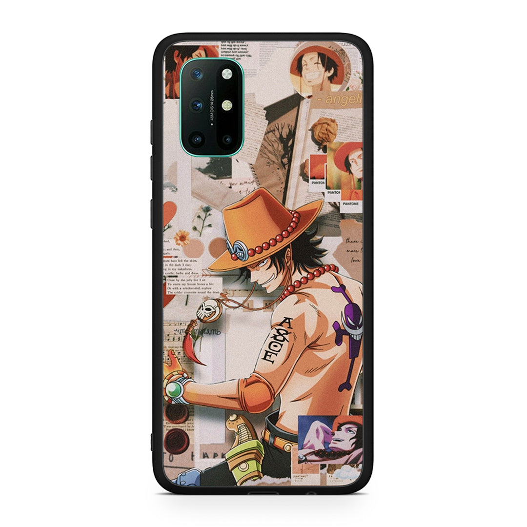 OnePlus 8T Anime Collage θήκη από τη Smartfits με σχέδιο στο πίσω μέρος και μαύρο περίβλημα | Smartphone case with colorful back and black bezels by Smartfits