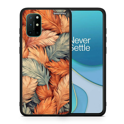 Θήκη OnePlus 8T Autumn Leaves από τη Smartfits με σχέδιο στο πίσω μέρος και μαύρο περίβλημα | OnePlus 8T Autumn Leaves case with colorful back and black bezels