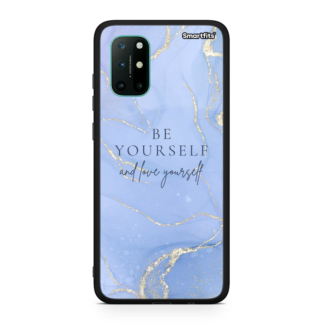 OnePlus 8T Be Yourself θήκη από τη Smartfits με σχέδιο στο πίσω μέρος και μαύρο περίβλημα | Smartphone case with colorful back and black bezels by Smartfits