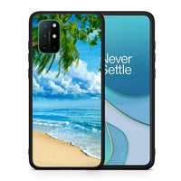 Thumbnail for Θήκη OnePlus 8T Beautiful Beach από τη Smartfits με σχέδιο στο πίσω μέρος και μαύρο περίβλημα | OnePlus 8T Beautiful Beach case with colorful back and black bezels