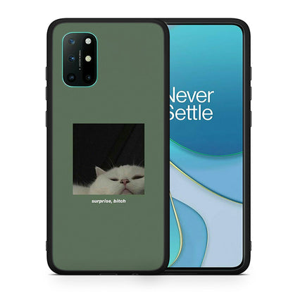 Θήκη OnePlus 8T Bitch Surprise από τη Smartfits με σχέδιο στο πίσω μέρος και μαύρο περίβλημα | OnePlus 8T Bitch Surprise case with colorful back and black bezels