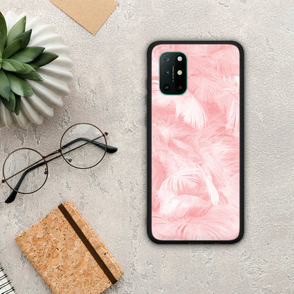 Boho Pink Feather - OnePlus 8T θήκη