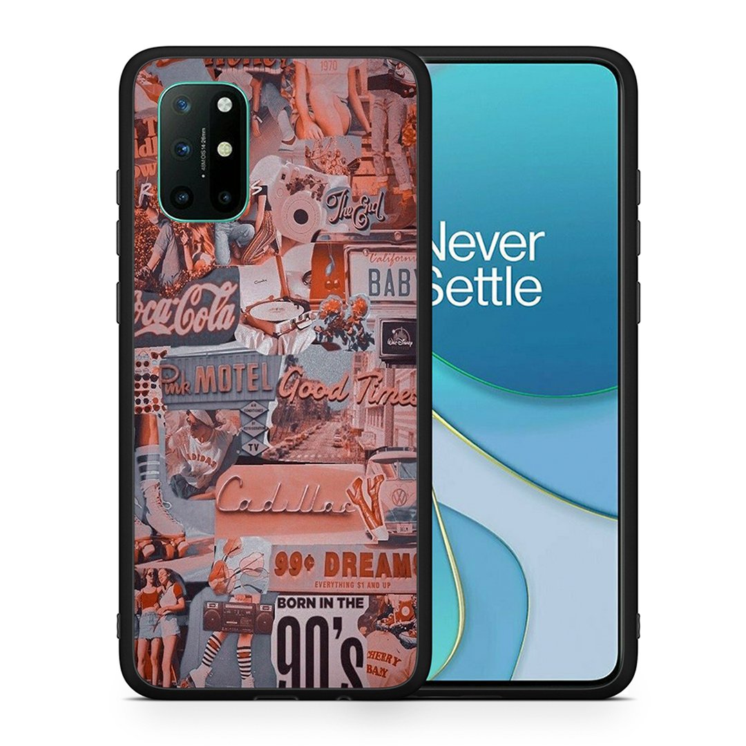 Θήκη OnePlus 8T Born In 90s από τη Smartfits με σχέδιο στο πίσω μέρος και μαύρο περίβλημα | OnePlus 8T Born In 90s case with colorful back and black bezels