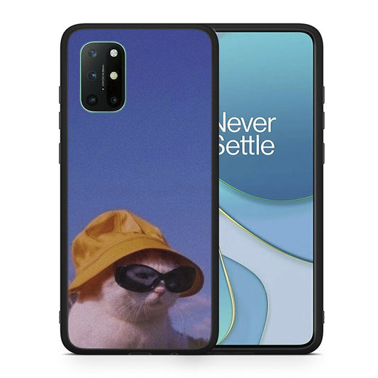 Θήκη OnePlus 8T Cat Diva από τη Smartfits με σχέδιο στο πίσω μέρος και μαύρο περίβλημα | OnePlus 8T Cat Diva case with colorful back and black bezels