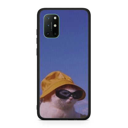 OnePlus 8T Cat Diva θήκη από τη Smartfits με σχέδιο στο πίσω μέρος και μαύρο περίβλημα | Smartphone case with colorful back and black bezels by Smartfits
