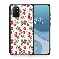 Thumbnail for Θήκη OnePlus 8T Cherry Summer από τη Smartfits με σχέδιο στο πίσω μέρος και μαύρο περίβλημα | OnePlus 8T Cherry Summer case with colorful back and black bezels