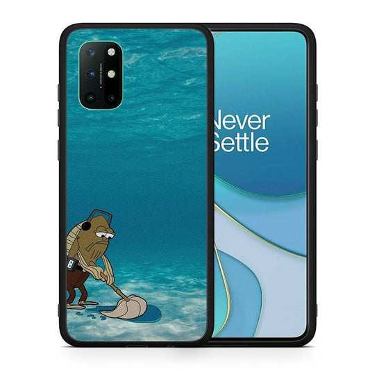Θήκη OnePlus 8T Clean The Ocean από τη Smartfits με σχέδιο στο πίσω μέρος και μαύρο περίβλημα | OnePlus 8T Clean The Ocean case with colorful back and black bezels