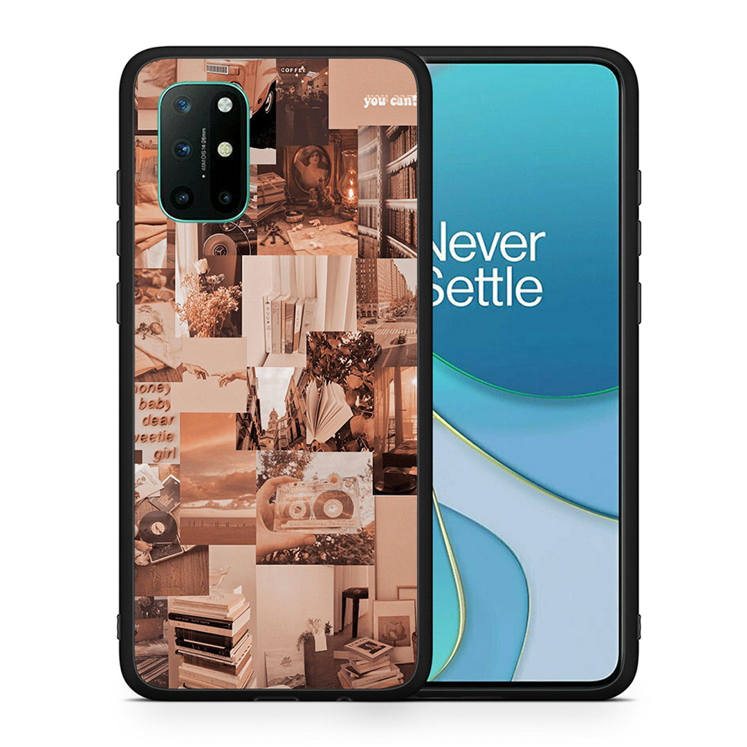 Θήκη Αγίου Βαλεντίνου OnePlus 8T Collage You Can από τη Smartfits με σχέδιο στο πίσω μέρος και μαύρο περίβλημα | OnePlus 8T Collage You Can case with colorful back and black bezels