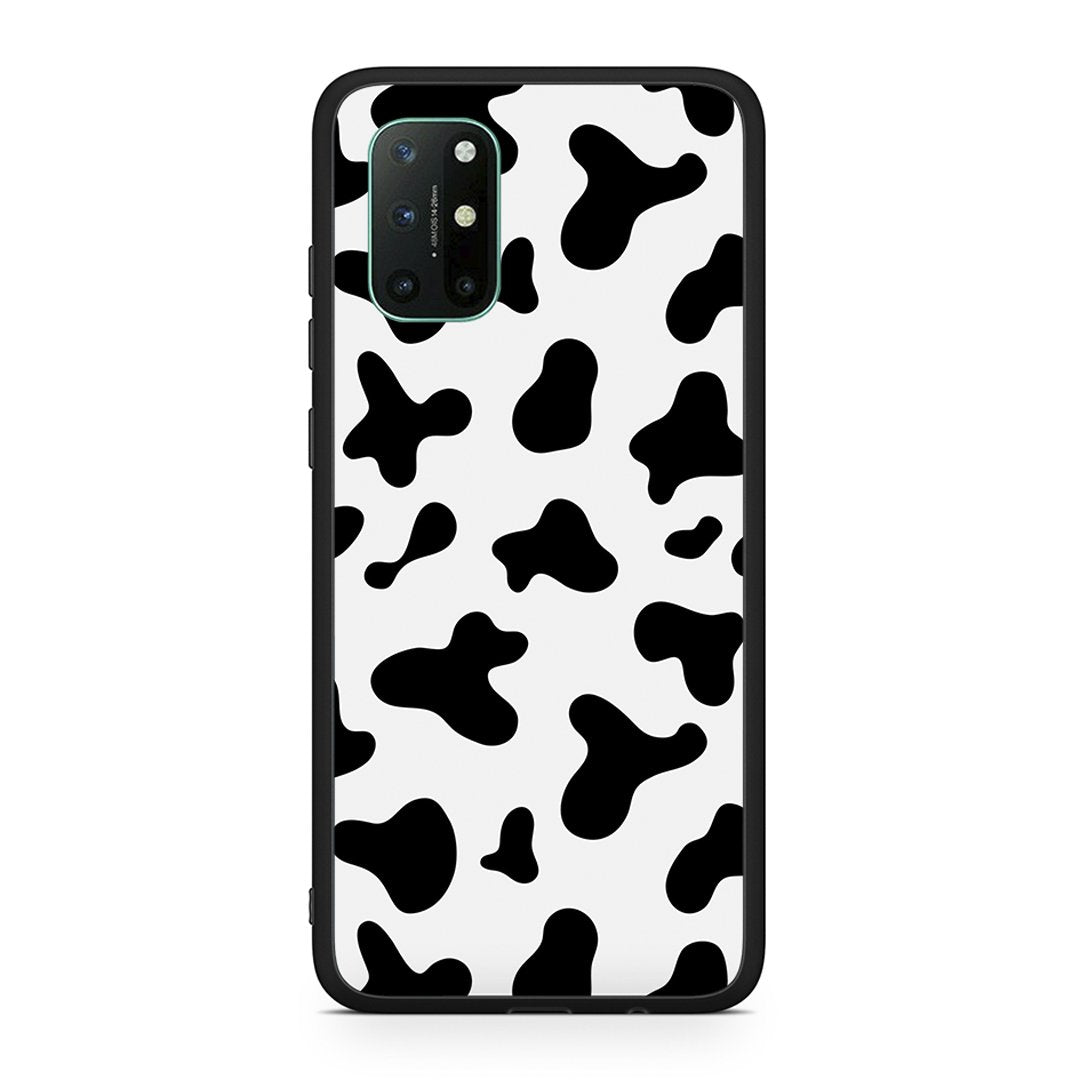 OnePlus 8T Cow Print θήκη από τη Smartfits με σχέδιο στο πίσω μέρος και μαύρο περίβλημα | Smartphone case with colorful back and black bezels by Smartfits