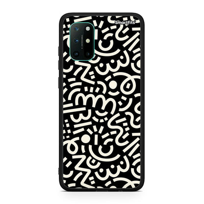 OnePlus 8T Doodle Art Θήκη από τη Smartfits με σχέδιο στο πίσω μέρος και μαύρο περίβλημα | Smartphone case with colorful back and black bezels by Smartfits