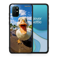 Thumbnail for Θήκη OnePlus 8T Duck Face από τη Smartfits με σχέδιο στο πίσω μέρος και μαύρο περίβλημα | OnePlus 8T Duck Face case with colorful back and black bezels