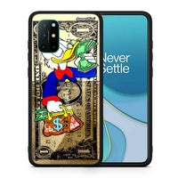 Thumbnail for Θήκη OnePlus 8T Duck Money από τη Smartfits με σχέδιο στο πίσω μέρος και μαύρο περίβλημα | OnePlus 8T Duck Money case with colorful back and black bezels