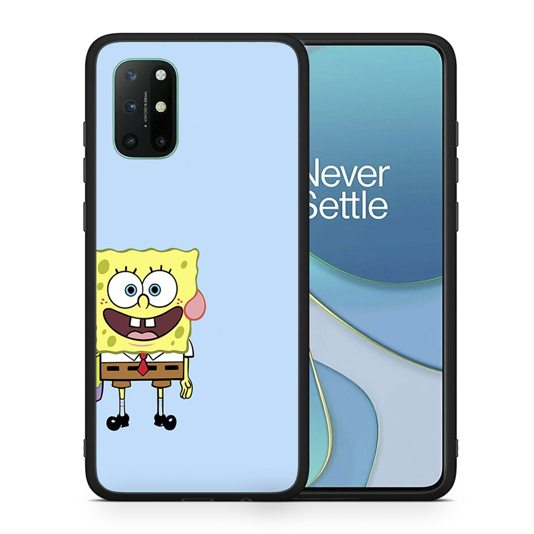 Θήκη OnePlus 8T Friends Bob από τη Smartfits με σχέδιο στο πίσω μέρος και μαύρο περίβλημα | OnePlus 8T Friends Bob case with colorful back and black bezels